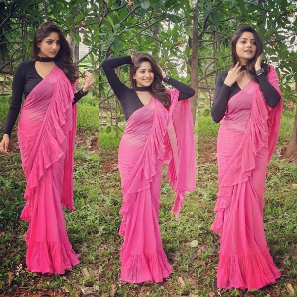 From Ruffles To Florals: 5 Times Kannada Actor Rachita Ram Beamed Elegance In Traditional Sarees And We Are Taking Notes - 0