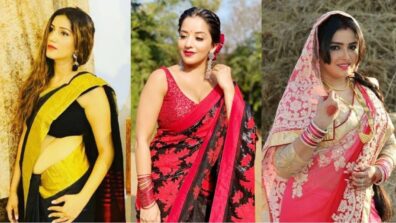 From Sapna Choudhary, To Monalisa And Amrapali Dubey: Bhojpuri Hotties In Hot Wedding Saree Looks