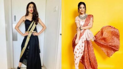 Fusion Saree Look: Hina Khan Vs Erica Fernandes: Who Rocked The Pant Saree Better?