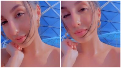 Garmi On The Beach Baby: Nora Fatehi is here to stab hearts in her bikini, fans go bananas seeing her deep-neck bralette