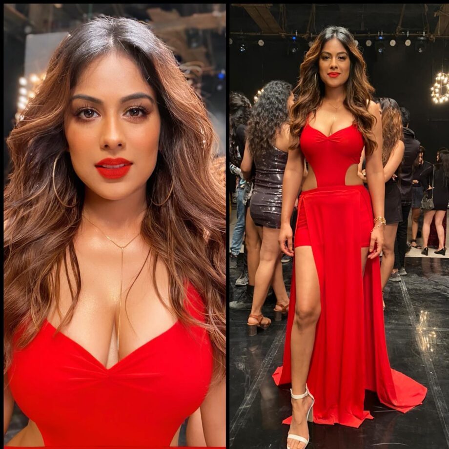 Disha Patani Vs Nia Sharma: Who Pulled Off Red High-Slit Dress Looks Better? - 3