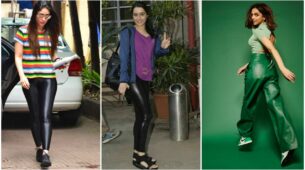 Here’s how Kareena Kapoor, Shraddha Kapoor and Deepika Padukone style with leather pants