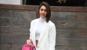 Images: Erica Fernandes looks stunning in a white formal pantsuit as she is seen outside a translation studio