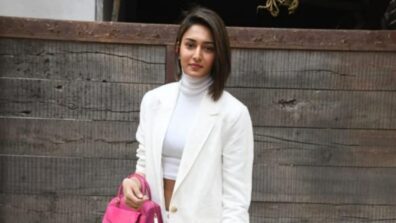 Images: Erica Fernandes looks stunning in a white formal pantsuit as she is seen outside a translation studio