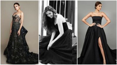 In love with black off-shoulder black gowns? Alia Bhatt, Deepika Padukone and Tara Sutaria are the ‘vogue queens’ you need to follow