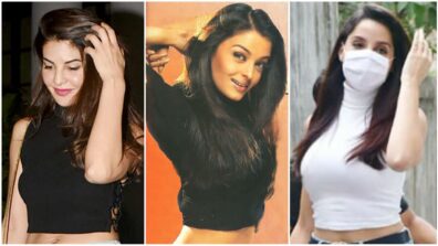 In love with the turtle-neck crop tops? Let Jacqueline Fernandez, Aishwarya Rai and Nora Fatehi’s wardrobes be your guide