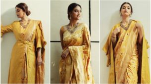 In Pics: Keerthy Suresh Goes Vintage In Yellow Saree: Fans Left Stunned