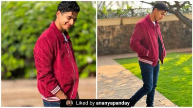 Ishaan Khatter drops cute picture in his red jacket, Ananya Panday in all praise