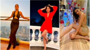 It’s all about Backless: Nia Sharma, Surbhi Chandna and Mouni Roy pose sultry