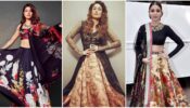 Jacqueline Fernandez, Kareena Kapoor and Anushka Sharma are scintillating, hot beauties in dark-shade floral lehengas, are you in love?