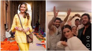 Jasmin Bhasin goes traditional and desi, Aly Goni says ‘Lawandiya london se laayenge’