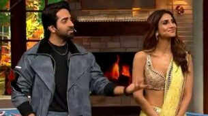 Kapil Sharma Makes Fun Of Ayushmann Khurrana And Vaani Kapoor On His Show, Asks Them To Touch Their Nose With Their Tongue