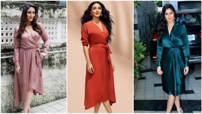 Kareena Kapoor, Kiara Advani and Katrina Kaif are burning-hot damsels in stylish wrap dresses, get vogue cues