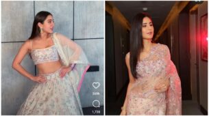 Katrina Kaif and Sara Ali Khan are queens in floral embroidered Indian ensembles