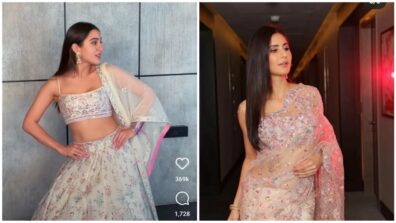 Katrina Kaif and Sara Ali Khan are queens in floral embroidered Indian ensembles