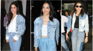 Katrina Kaif, Kiara Advani and Anushka Sharma look class apart in stylish denim jacket and jeans, you will start crushing