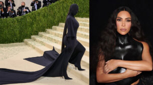 Kim Kardashian’s black leather suit leaves fans in the dark, Yay/Nay?