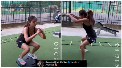 KKK 11 diva Anushka Sen spotted hustling and sweating it out in the gym, Divyanka Tripathi reacts