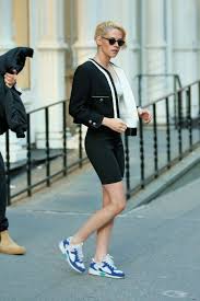Kristen Stewart Goes Princess Diana Way As She Stuns In Biker Shorts & Blazer - 0