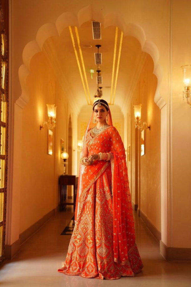 Kriti Sanon Is All Beauty Bride Goal As She Aces In Seema Gujral’s Orange Lehenga - 1