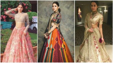 Learn the style hack to slay in Sabyasachi floral lehengas the Janhvi Kapoor, Anushka Sharma and Shraddha Kapoor way