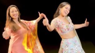 Madhuri Dixit and Sara Ali Khan are ‘mesmerising beauties’ in new viral dance video, watch now