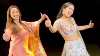 Madhuri Dixit and Sara Ali Khan are ‘mesmerising beauties’ in new viral dance video, watch now