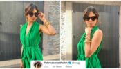 Malavika Mohanan swoons Fatima Sana Sheikh with her swag in green wrap-around dress