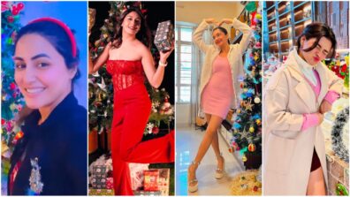 Merry Christmas: Television divas Hina Khan, Surbhi Chandna, Anushka Sen & Avneet Kaur extend heartfelt wishes to fans