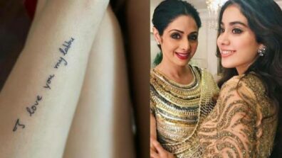 Wow! So Beautiful! Janhvi Kapoor Gets A Tattoo Of Sridevi’s Handwritten Note, Glimpses Here