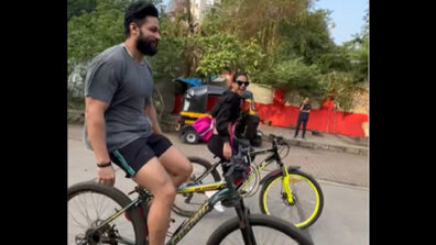 Nia Sharma and Shalin Bhanot enjoy romantic cycle ride together, what’s cooking?