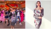 Nora Fatehi looks Charismatic in an off-shoulder silver metallic bodycon dress