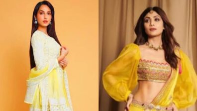 Nora Fatehi To Shilpa Shetty: Bollywood Hotties In Yellow Traditionals