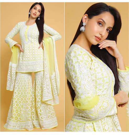 Nora Fatehi To Shilpa Shetty: Bollywood Hotties In Yellow Traditionals - 0