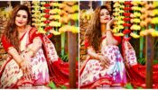 Ogo Bodhu Shundori: Divyanka Tripathi rocks the Bengali traditional red and white saree avatar, looks appealing like a princess