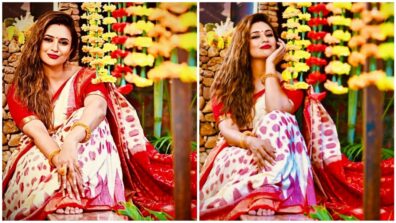 Ogo Bodhu Shundori: Divyanka Tripathi rocks the Bengali traditional red and white saree avatar, looks appealing like a princess