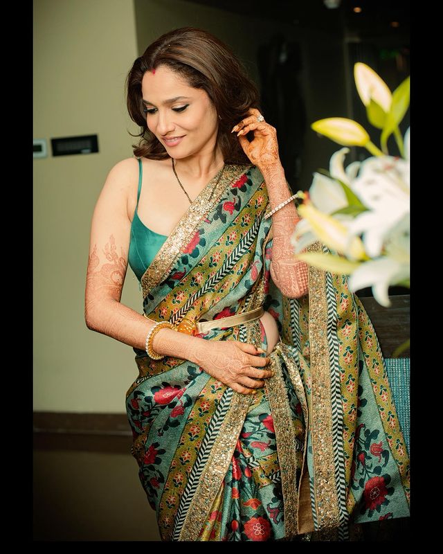 Ankita Lokhande’s Sartorial Looks In Sarees: See Pics - 6