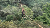 OMG: Sriti Jha caught on camera hanging dangerously almost 1000 ft above land, don’t try this stunt at home