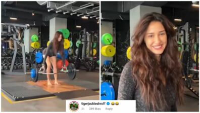 OOPS: Disha Patani gets distracted by an unknown man at the gym while working out, Tiger Shroff steps in