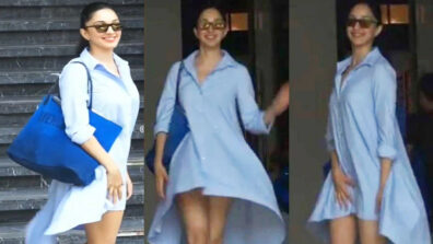 Oops! Kiara Advani Has A Wardrobe Malfunction As She Poses For Paparazzi