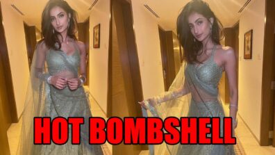 Palak Tiwari is a burning-hot bombshell in deep-neck blouse lehenga, you will love it