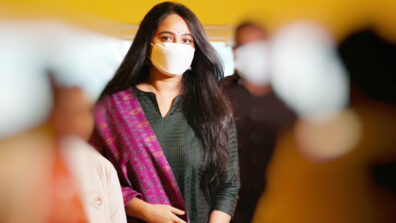 Pictures: Anushka Shetty looks stunning in a green traditional ensemble as she is photographed in Hyderabad