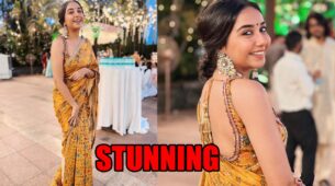 Prajakta Koli looks smoking hot in latest yellow saree, fans love it