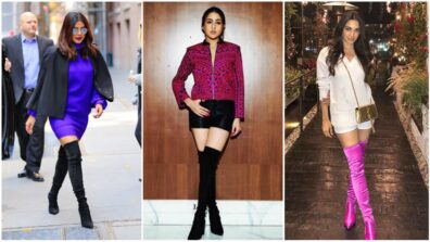 Priyanka Chopra, Sara Ali Khan and Kiara Advani flaunt their oomph in thigh-high shoes, get your dose of vogue cues