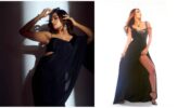 Queens In Black: Rashmika Mandanna turns sassy bold in saree, Malaika Arora steals it in high-thigh slit gown