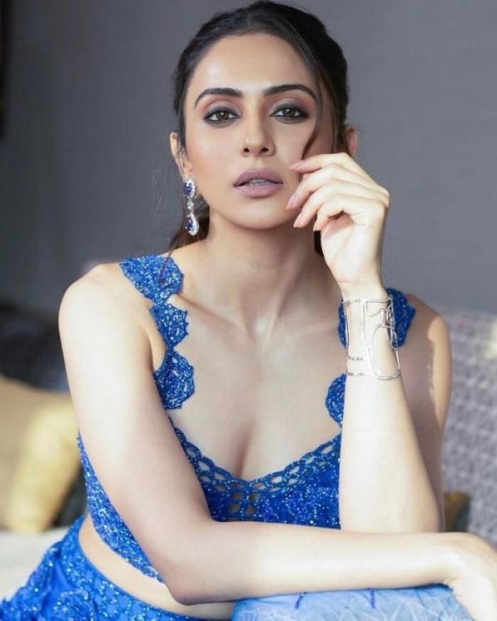 Rakul Preet Singh Is A Bomb In Shimmery Blue Lehenga: See Pics - 1