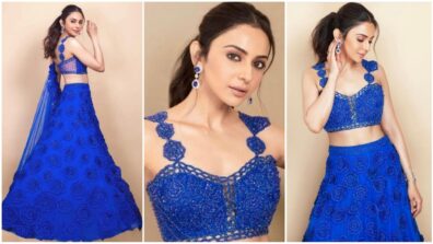 Rakul Preet Singh Is A Bomb In Shimmery Blue Lehenga: See Pics