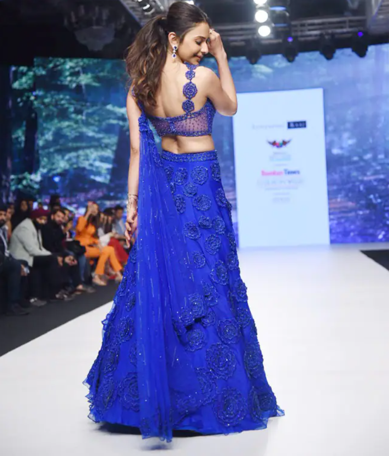 Rakul Preet Singh Is A Bomb In Shimmery Blue Lehenga: See Pics - 4