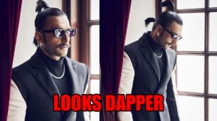 Ranveer Singh looks super hot and dapper in monochrome attire with ponytail, fans comment ‘kadak’