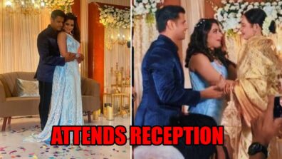 Rekha attends Ghum Hai Kisikey Pyaar Meiin actors Neil Bhatt and Aishwarya Sharma’s wedding reception